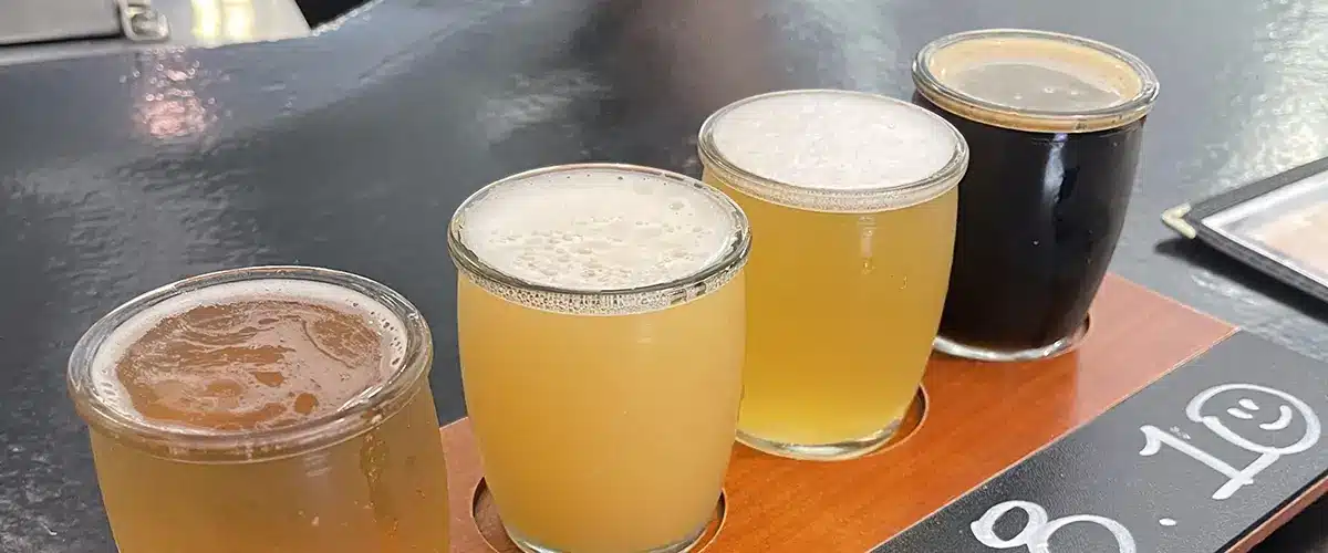 Flight of Beer at Gatlinburg Brewing Company - Trails and Tap