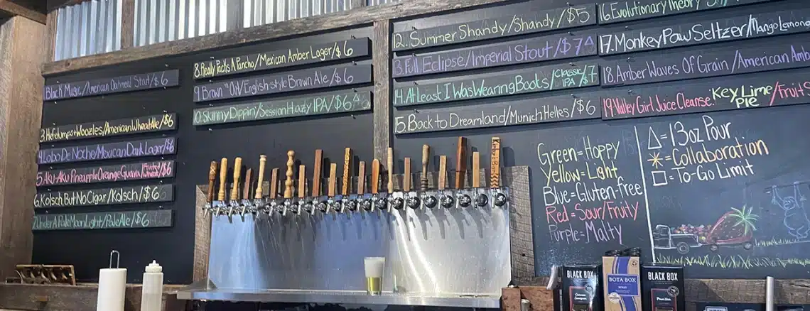 Monkey Town Brewing Company Beer Menu - Trails & Tap