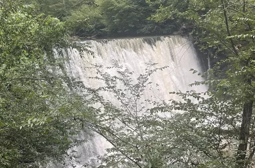 Vickery Creek Falls at Old Mill Park in Roswell GA